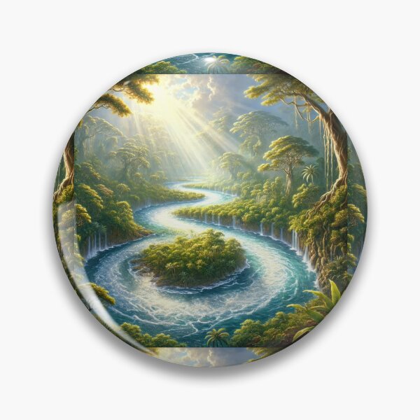 Item preview, "And the Name of the Second River is Gihon" – The Flowing Waters of Divine Abundance Verse: Genesis 2:13 (KJV) designed and sold by Meta2Physical.