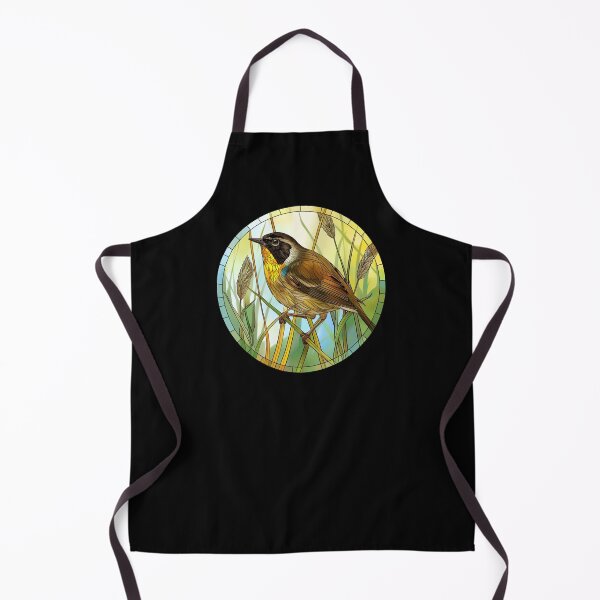 Item preview, Stained Glass Common Yellowthroat Bird – Nature-Inspired Geometric Art designed and sold by Dewdrop & Fern.