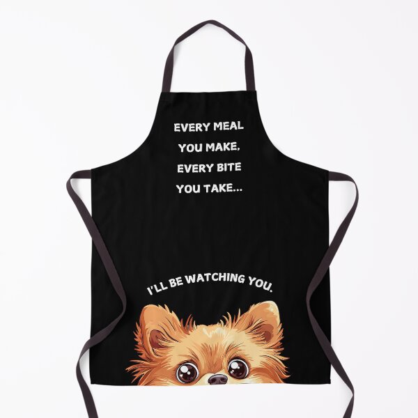 Item preview, Funny Pomeranian Watching You - Black designed and sold by NicheFifty-Two.