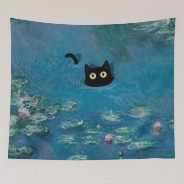 Item preview, Kitty in the Water Lilies designed and sold by bethanysstudio.
