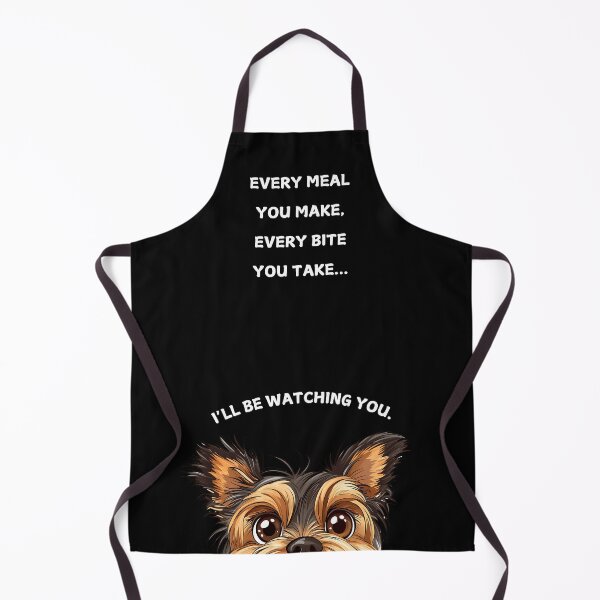 Item preview, Funny Yorkshire Terrier Watching You - Black designed and sold by NicheFifty-Two.