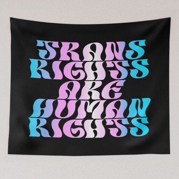 Item preview, Trans Rights are Human Rights, Groovy designed and sold by KMGraphics99.