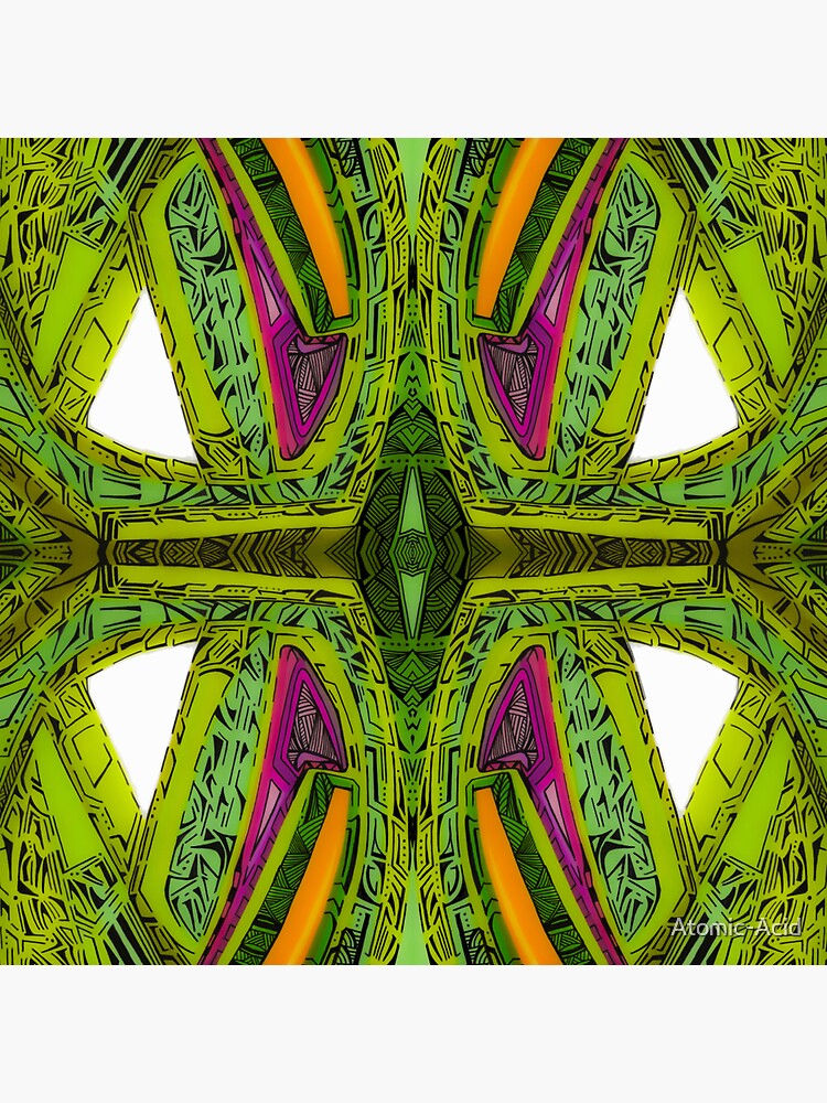 Thumbnail 3 of 3, Sticker, Electric Flora designed and sold by Atomic-Acid.