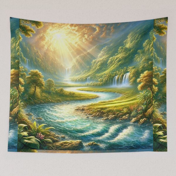 Item preview, "And the Name of the Third River is Hiddekel" – Divine Provision and Guidance Verse: Genesis 2:14 (KJV) designed and sold by Meta2Physical.