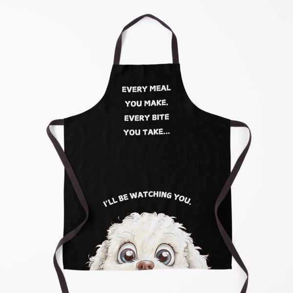 Item preview, Funny Bichon Frise Watching You - Black designed and sold by NicheFifty-Two.