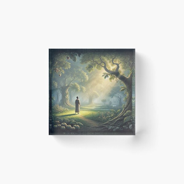 Item preview, "And the Lord God Commanded the Man" – Divine Provision in the Garden Verse: Genesis 2:16 (KJV) designed and sold by Meta2Physical.