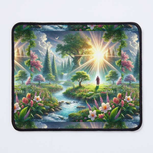 Item preview, "And the Lord God Took the Man, and Put Him into the Garden of Eden" – The First Steps in Paradise Verse: Genesis 2:15 (KJV) designed and sold by Meta2Physical.