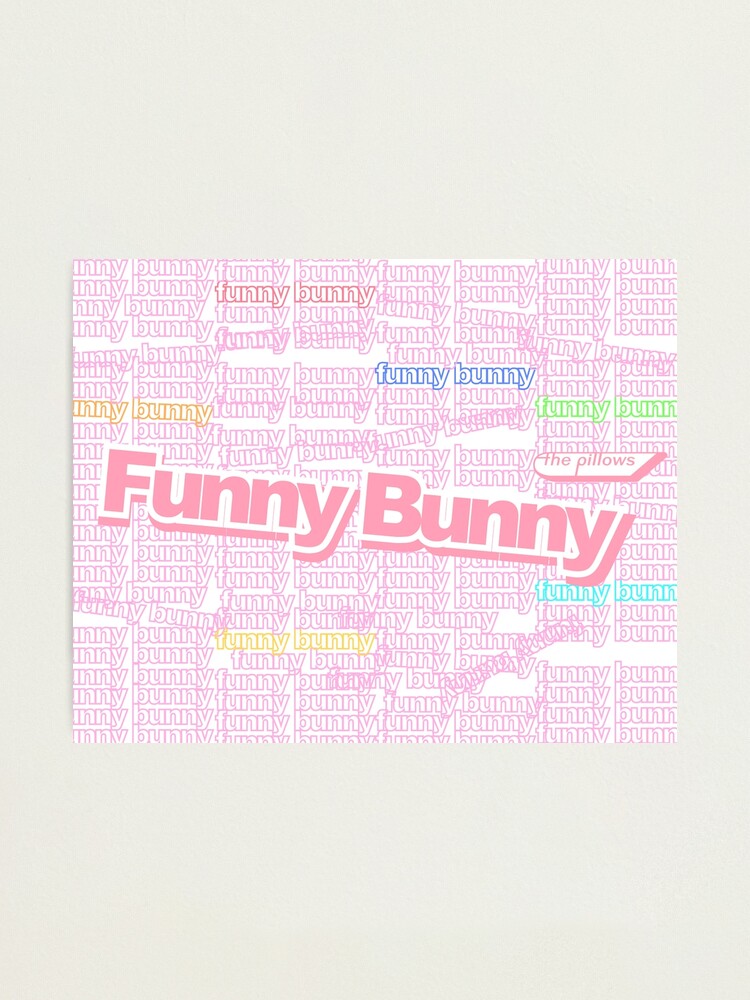 Funny Bunny Flcl The Pillows Photographic Print By Koalamekrazy Redbubble