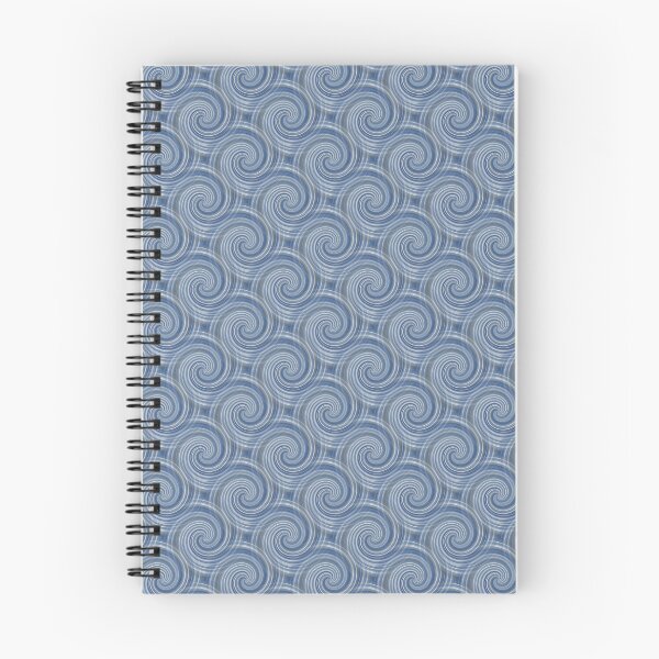 Item preview, Retro Wave Spiral Pattern in Blue designed and sold by Artistestella.