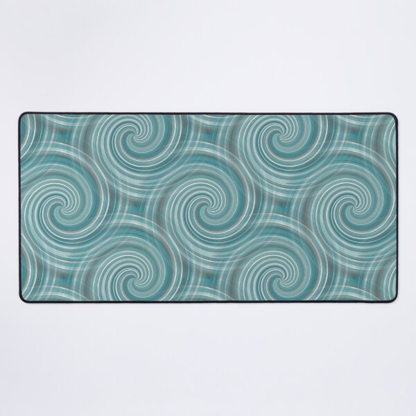 Item preview, Retro Wave Spiral Pattern in Aqua designed and sold by Artistestella.