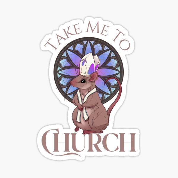 Item preview, Take Me To Church Rat designed and sold by PaWriCo.