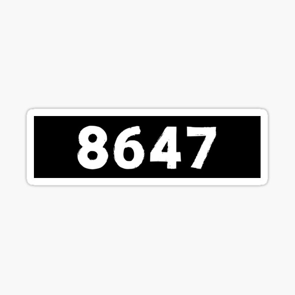 Vista previa del artículo con la obra «8647 Anti Trump», diseñado y vendido por CapriCreatives.