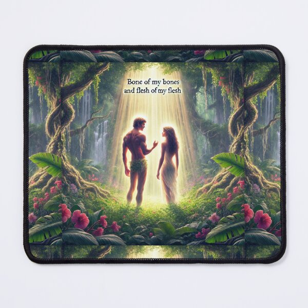Item preview, "And Adam Said, This Is Now Bone of My Bones, and Flesh of My Flesh" – The Sacred Union Verse: Genesis 2:23 (KJV) designed and sold by Meta2Physical.