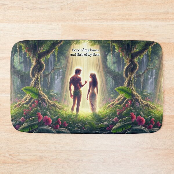 Item preview, "And Adam Said, This Is Now Bone of My Bones, and Flesh of My Flesh" – The Sacred Union Verse: Genesis 2:23 (KJV) designed and sold by Meta2Physical.
