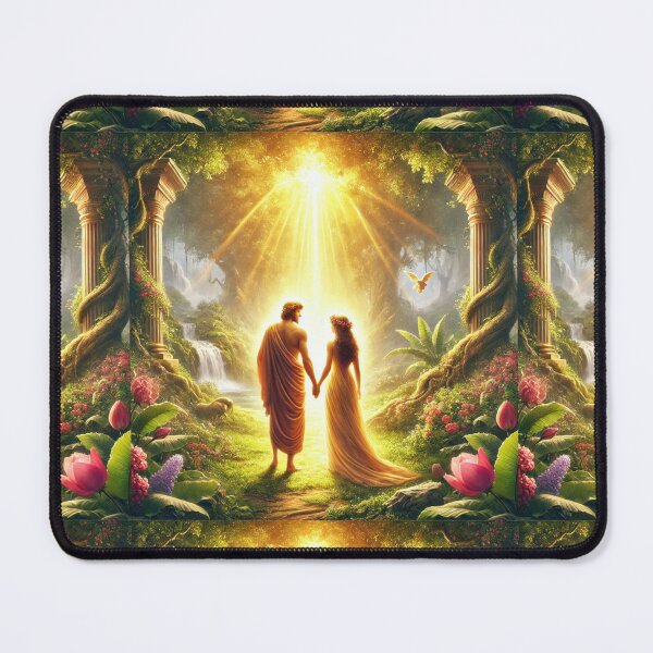 Item preview, "Therefore Shall a Man Leave His Father and His Mother, and Shall Cleave Unto His Wife" – The Divine Union Verse: Genesis 2:24 (KJV) designed and sold by Meta2Physical.
