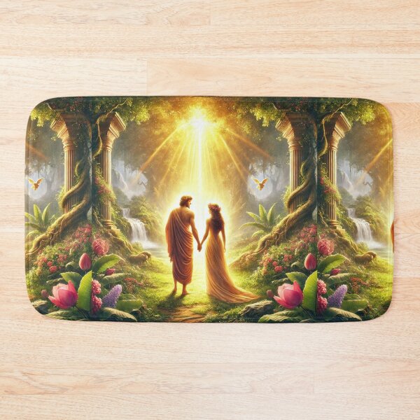 Item preview, "Therefore Shall a Man Leave His Father and His Mother, and Shall Cleave Unto His Wife" – The Divine Union Verse: Genesis 2:24 (KJV) designed and sold by Meta2Physical.