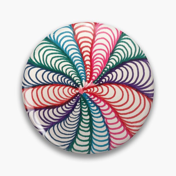 Item preview, Colorful Simple Zentangle Design  designed and sold by ChalarieArt.