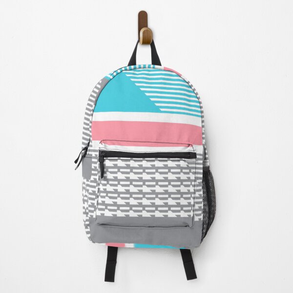 Item preview, Sporty Geometric Pink Blue and Gray designed and sold by Sharon Schwalbe.