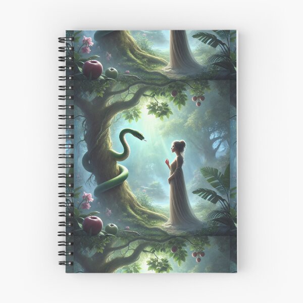 Item preview, "And the Woman Said Unto the Serpent, We May Eat of the Fruit of the Trees of the Garden" – Eve’s Response to Temptation Verse: Genesis 3:2–3 (KJV) designed and sold by Meta2Physical.