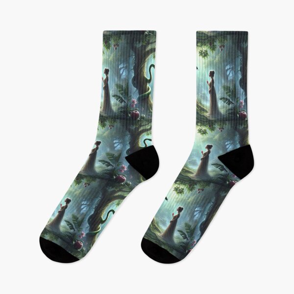 Item preview, "And the Woman Said Unto the Serpent, We May Eat of the Fruit of the Trees of the Garden" – Eve’s Response to Temptation Verse: Genesis 3:2–3 (KJV) designed and sold by Meta2Physical.
