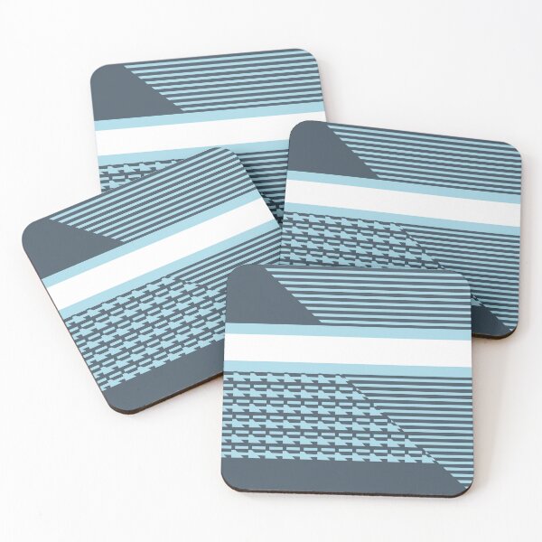 Item preview, Sports Blue and Grey Striped Pattern designed and sold by Sharon Schwalbe.