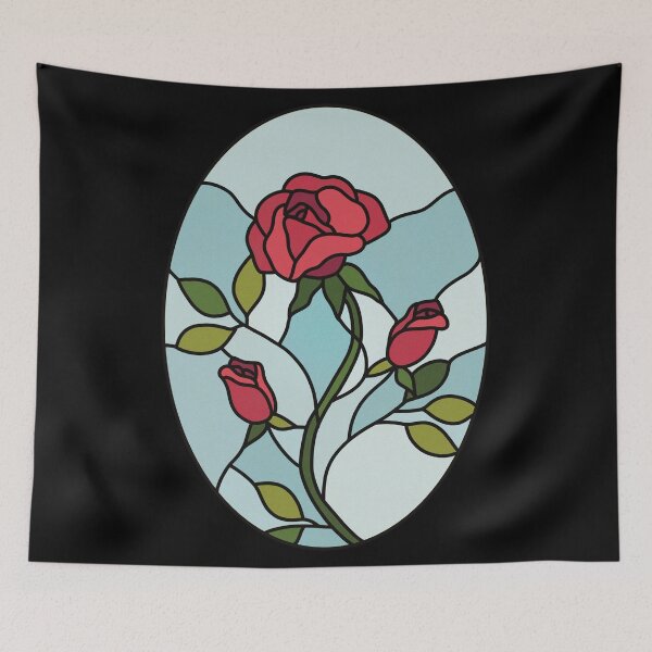 Item preview, Stained Glass Roses Castlecore designed and sold by Skull Fern.