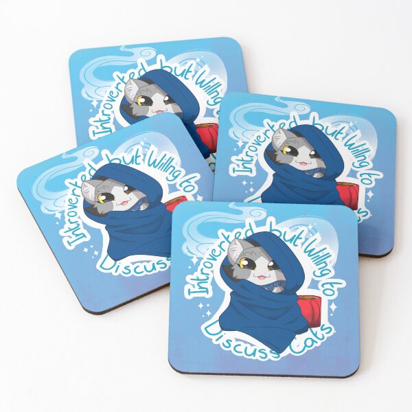 Item preview, Introverted but willing to discuss cats designed and sold by Maythedragonlord .