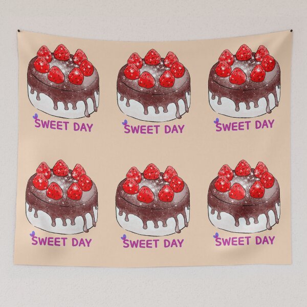Item preview, Chocolate strawberry cake designed and sold by Mijinart.