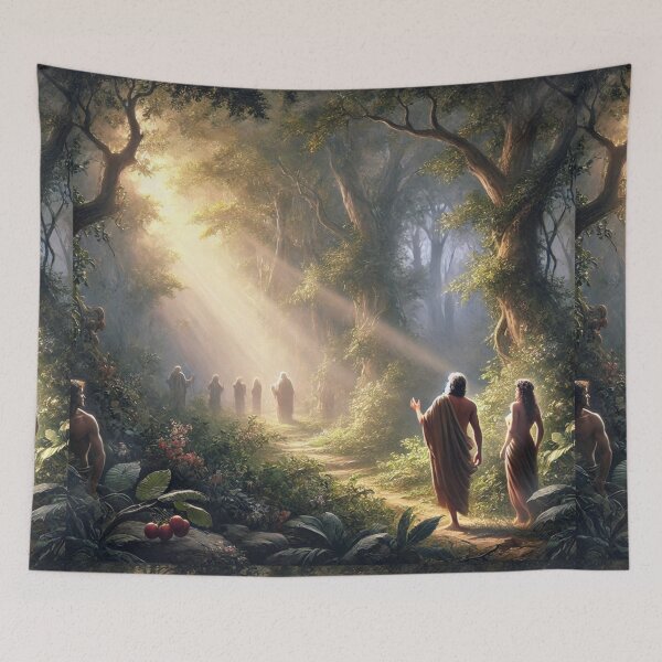 Item preview, "And They Heard the Voice of the Lord God Walking in the Garden" – Divine Confrontation Verse: Genesis 3:8 (KJV) designed and sold by Meta2Physical.