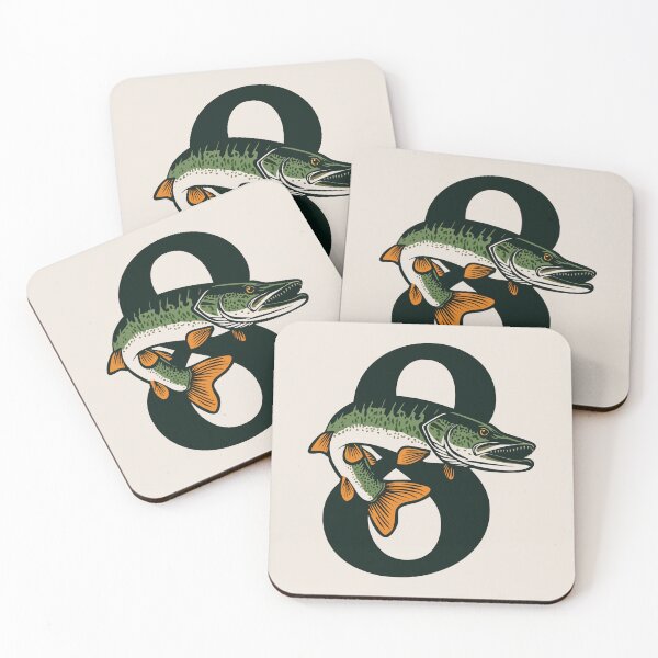 Item preview, Musky Figure 8 Sticker designed and sold by BlueSkyTheory.