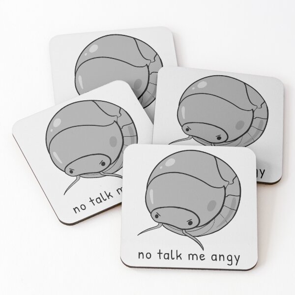 Item preview, No Talk Me Angy (Pillbug Isopod) designed and sold by rornelson.