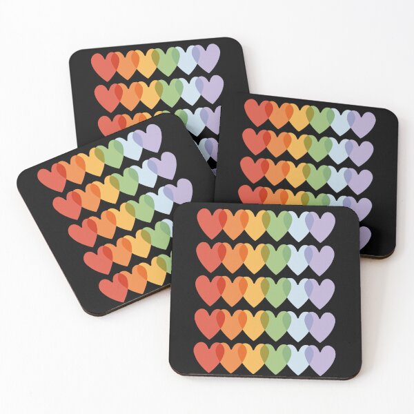 Item preview, Rainbow Heart Pattern  designed and sold by Yankee Doodle Gandy.