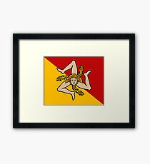 Sicile Sicilia Framed Print