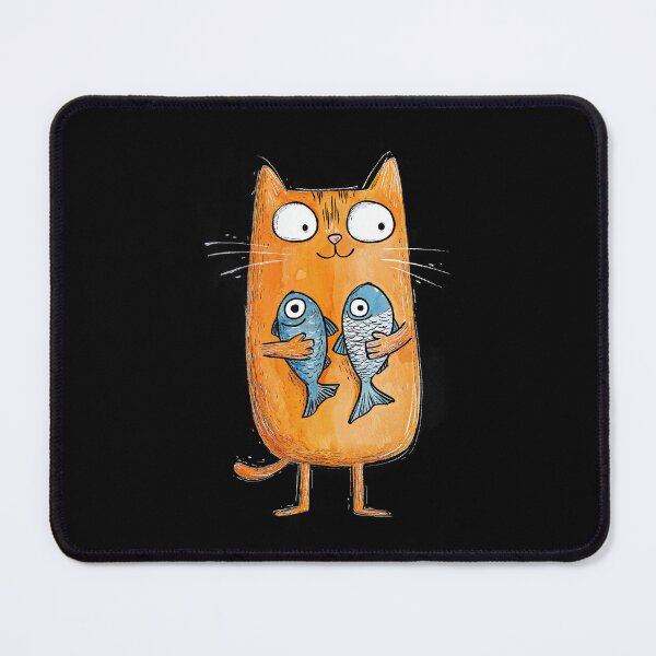 Item preview, The Hunter and His Prey, Fish in Life, Gourmet Cat designed and sold by Bizu digitalart..