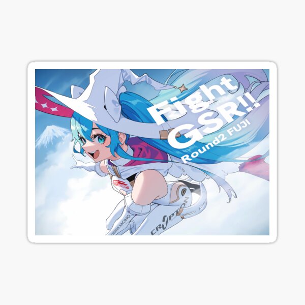 Vista previa del artículo con la obra «Hatsune miku: Racing, pegatina, póster », diseñado y vendido por JuanitoCarteras.