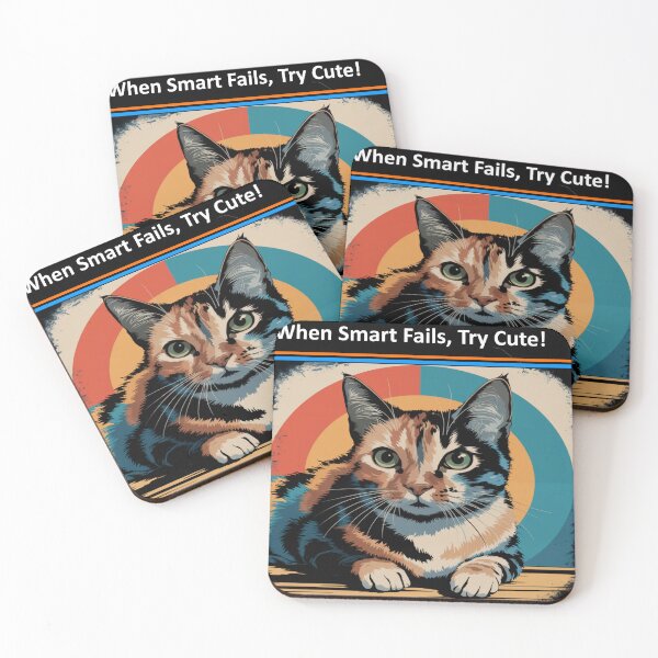 Item preview, When Smart Fails, Try Cute! designed and sold by craftybegonia.
