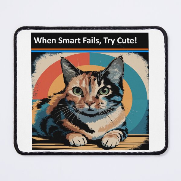 Item preview, When Smart Fails, Try Cute! designed and sold by craftybegonia.