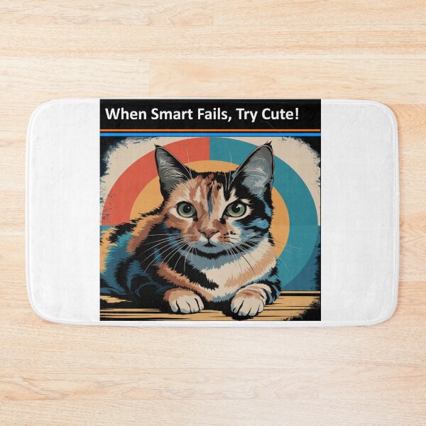 Item preview, When Smart Fails, Try Cute! designed and sold by craftybegonia.