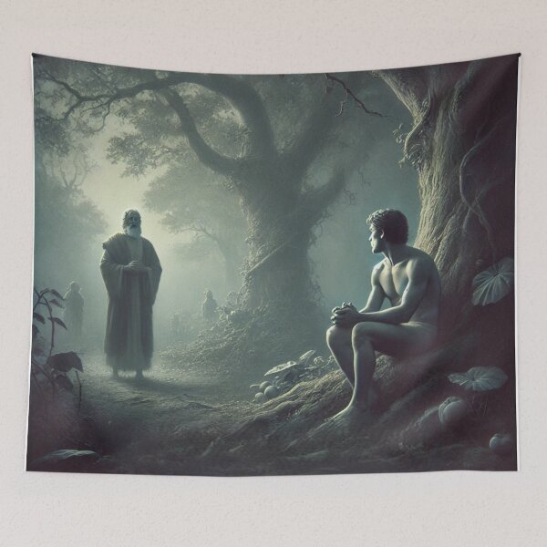 Item preview, "And He Said, I Heard Thy Voice in the Garden, and I Was Afraid" – The Moment of Fear Verse: Genesis 3:10 (KJV) designed and sold by Meta2Physical.