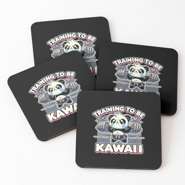 Item preview, Gym Panda, Training To Be Kawaii, Cute Anime Workout Fitness designed and sold by chantastical.