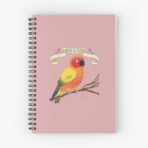 Item preview, I Want To Scream Sun Conure designed and sold by ScaryMath.