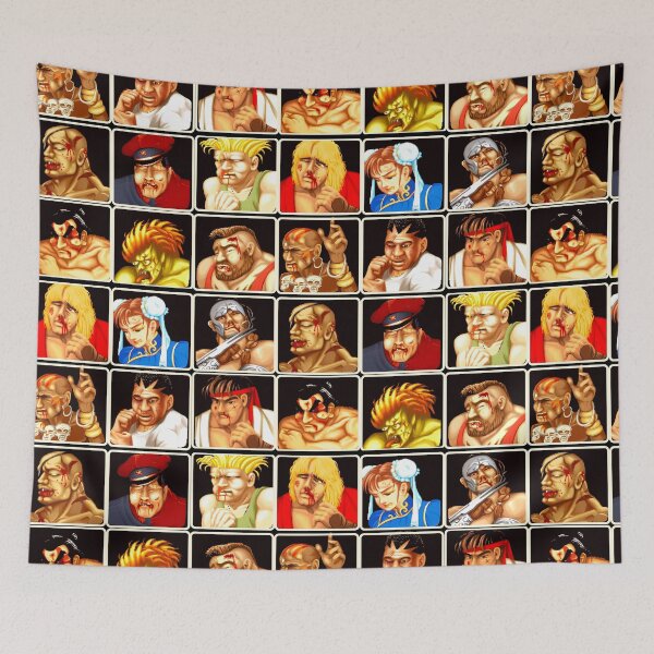 Item preview, Beat up Mugshots Retro Street Fighter Gaming Art designed and sold by Back2Collage.