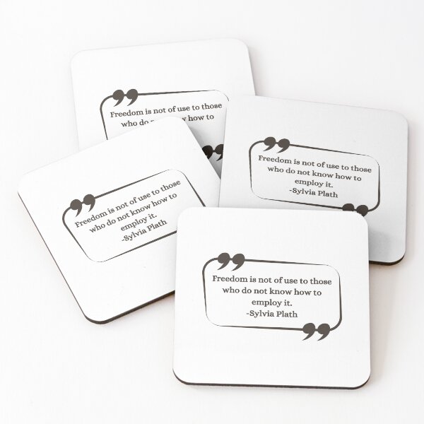 Item preview,  Freedom is not of use to those who do not know how to employ it - Sylvia Plath Quote Gift Ideas designed and sold by RebelliousRosee.