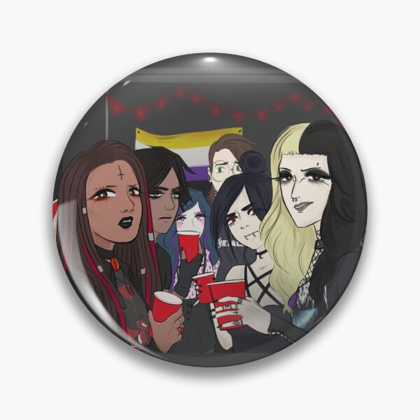 Item preview, Goth Girls Staring at you Meme designed and sold by ScaryMath.