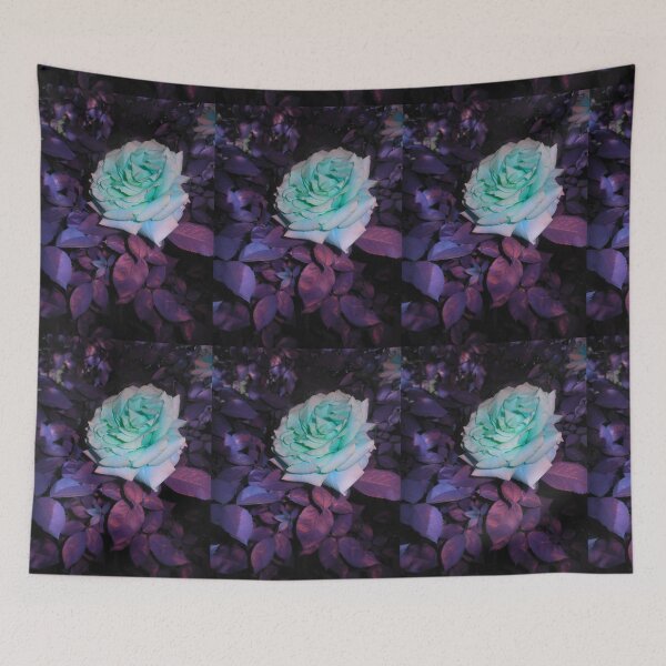 Item preview, turquoise rose, purple bg 05/28/18 designed and sold by Shellaqua.