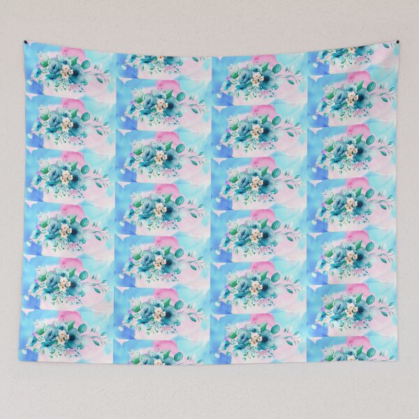 Item preview, Blue Roses watercolor designed and sold by BeSassy.