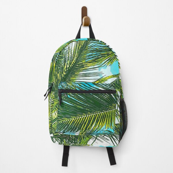 Item preview, Life Under Palm Trees, Colorful Bohemian Beachy, Tropical Travel Nature Graphic Design designed and sold by 83oranges.com.