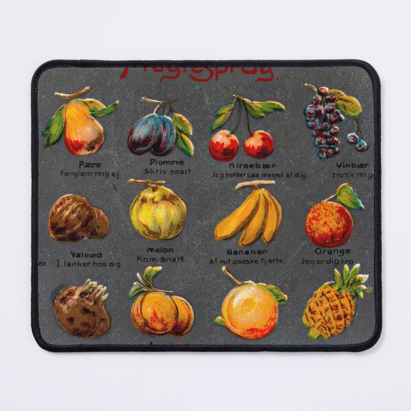 Item preview, Vintage Danish Fruit Language Chart - Antique Illustrated Postcard" designed and sold by CASturgill.