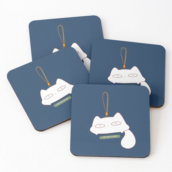Item preview, Cat Keychain designed and sold by Mobile's Blue Sky.
