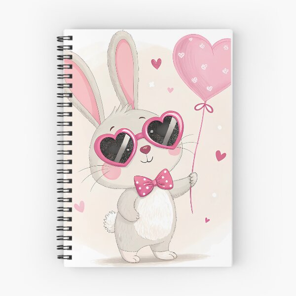 Item preview, A0704 Love Bunny Sparkle – Adorable Bunny with Heart & Sparkles for a Cute and Romantic Touch designed and sold by angieart68.